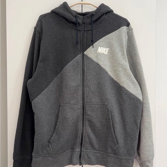 Nike Other - Nike Men's Two-Tone Gray Zip-Up Sweater